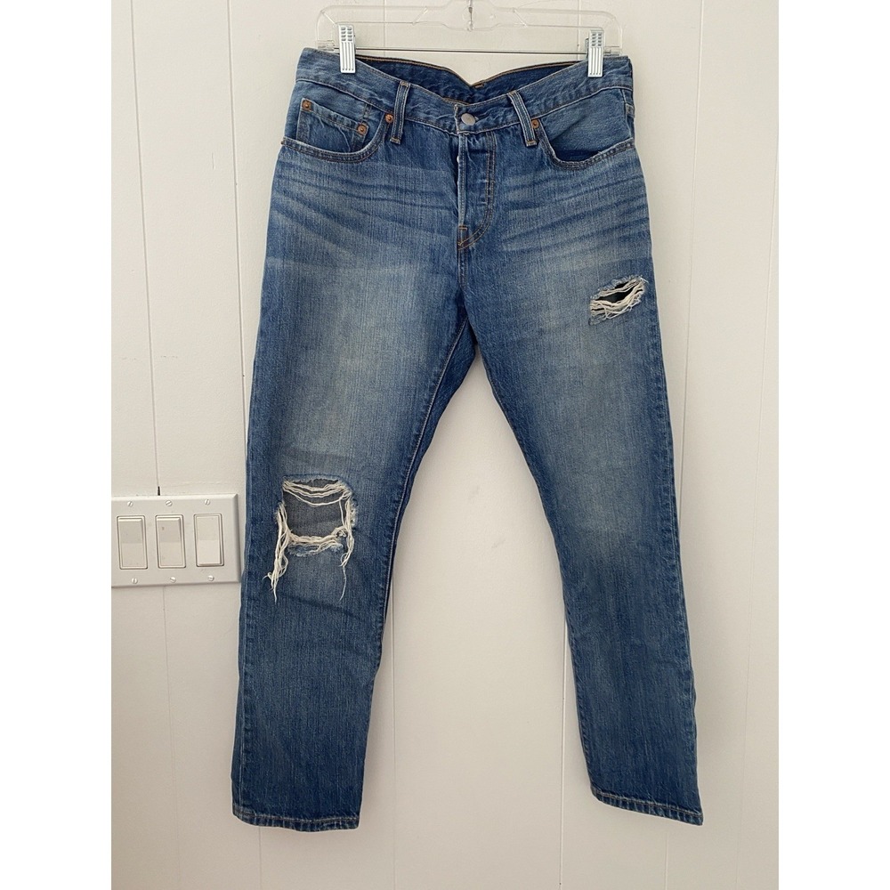 Levi's 501 CT Women's Distressed Custom Tapered Jeans Size 27x27 Cotton 2015‎